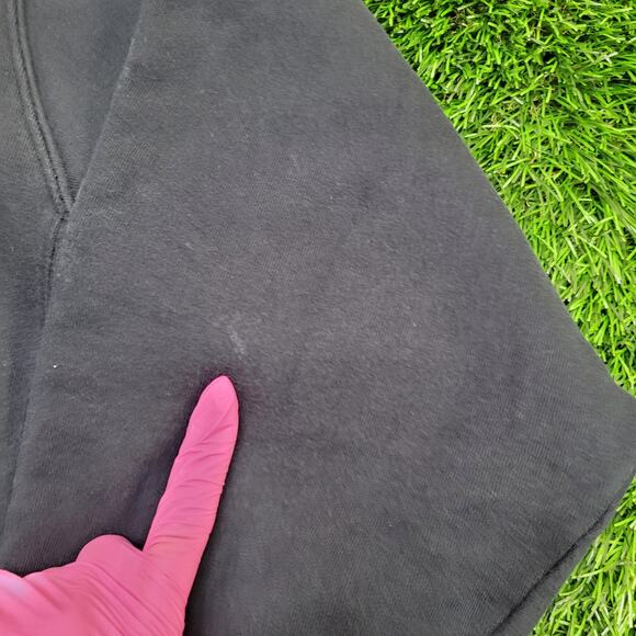 NIKE Sweatshirt 2XL 27x27 Small-Swoosh Logo Baggy Boxy Crop - Picture 4 of 15